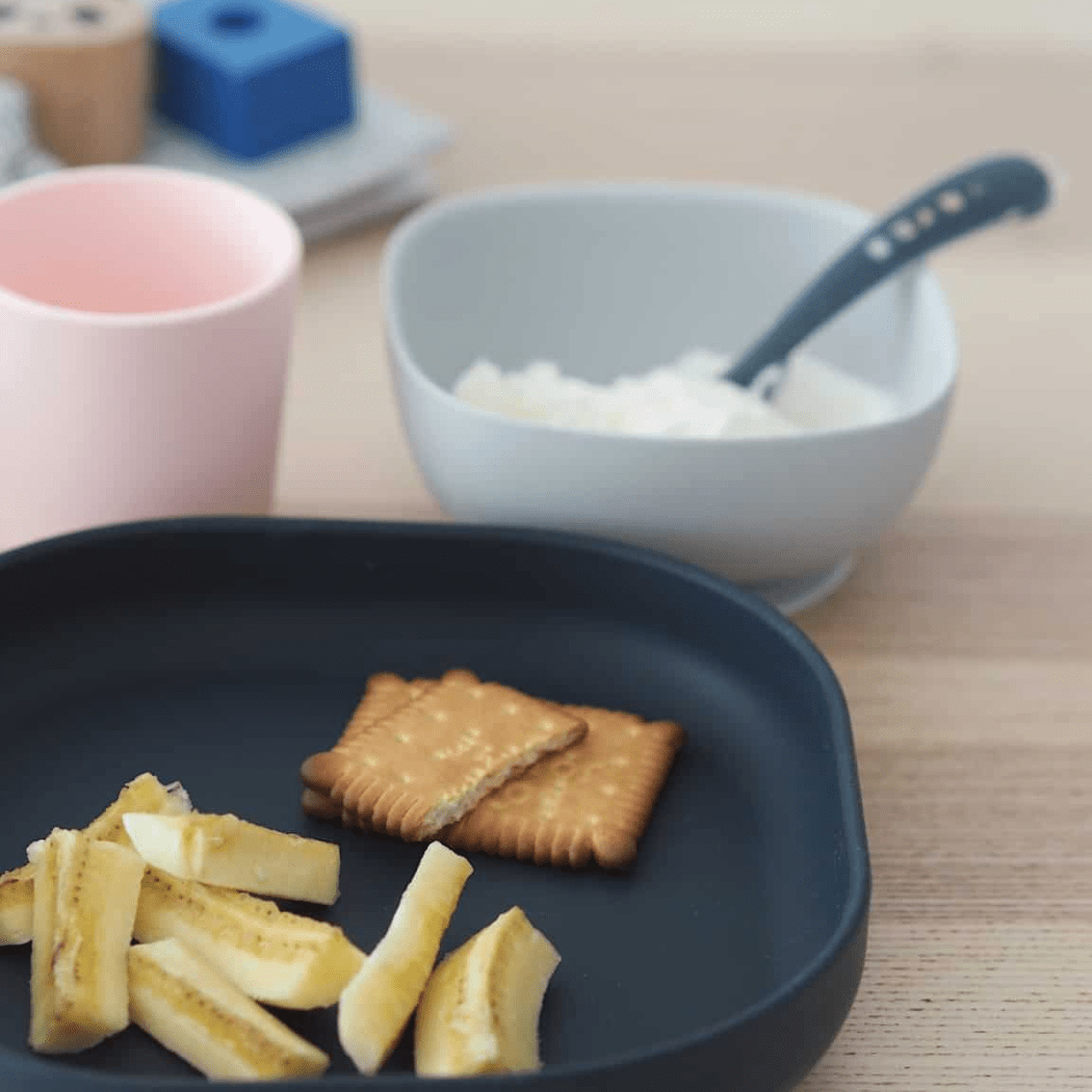 Beaba Silicone Suction Meal Set - Navy-2006733439629398017