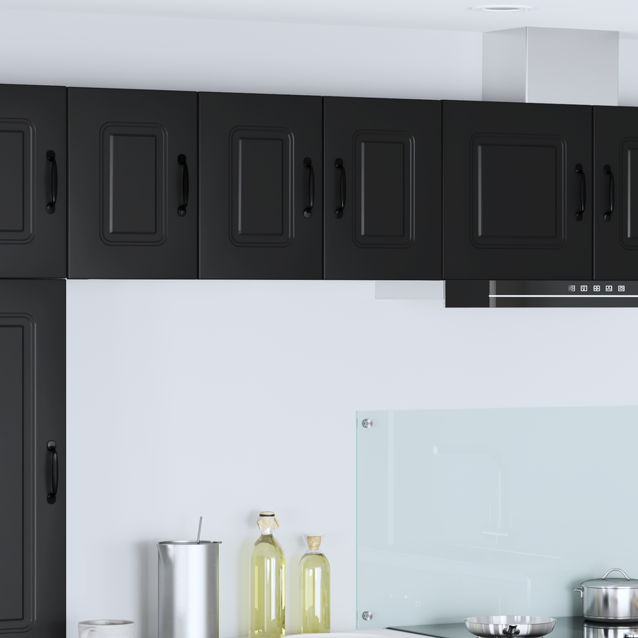 Dishwasher Panel Kalmar 2 pcs Black Engineered Wood