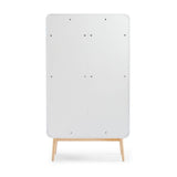 Merlin White Modern Retro Display Cabinet - Side View