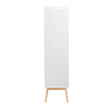 Merlin White Modern Retro Display Cabinet - Top-Down View