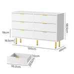Levede Chest of 6 Drawers-2018816916482822146