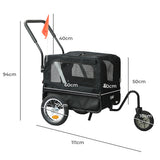 PaWz Pet Stroller Bike Trailer 2-IN-1 Sunroof-2018816894387228674