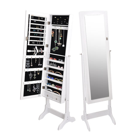 Levede Mirror Jewellery Cabinet Makeup-2006733194120007680