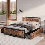 Levede Industrial Bed Frame Double Mattress-2006733227351478278