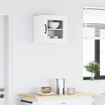 Wall Glass Cabinet PORTO High Gloss White 40 x 31 x 40 cm