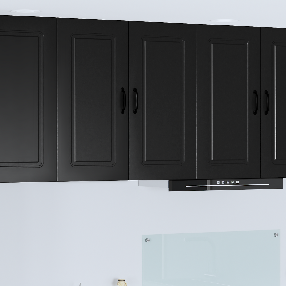Dishwasher Panel Kalmar Black 80 x 31 x 80 cm Engineered Wood