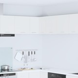 Hanging Cabinet White 57 x 57 x 40 cm Engineered Wood - Side View