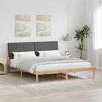 Bed Frame with Headboard Brown 180 x 200 cm Solid Pine Wood