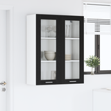 Hanging Cabinet Black Oak 80 x 31 x 100 cm Engineered Wood
