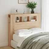 LED Headboard Sonoma Oak 120 cm Engineered Wood - Side View