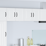Wall Cabinet PORTO White 60 x 31 x 40 cm Engineered Wood - Side View