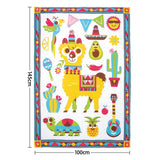Yookidoo Fiesta Kids Baby Activity Playmat to Bag with Musical Rattle - Side View