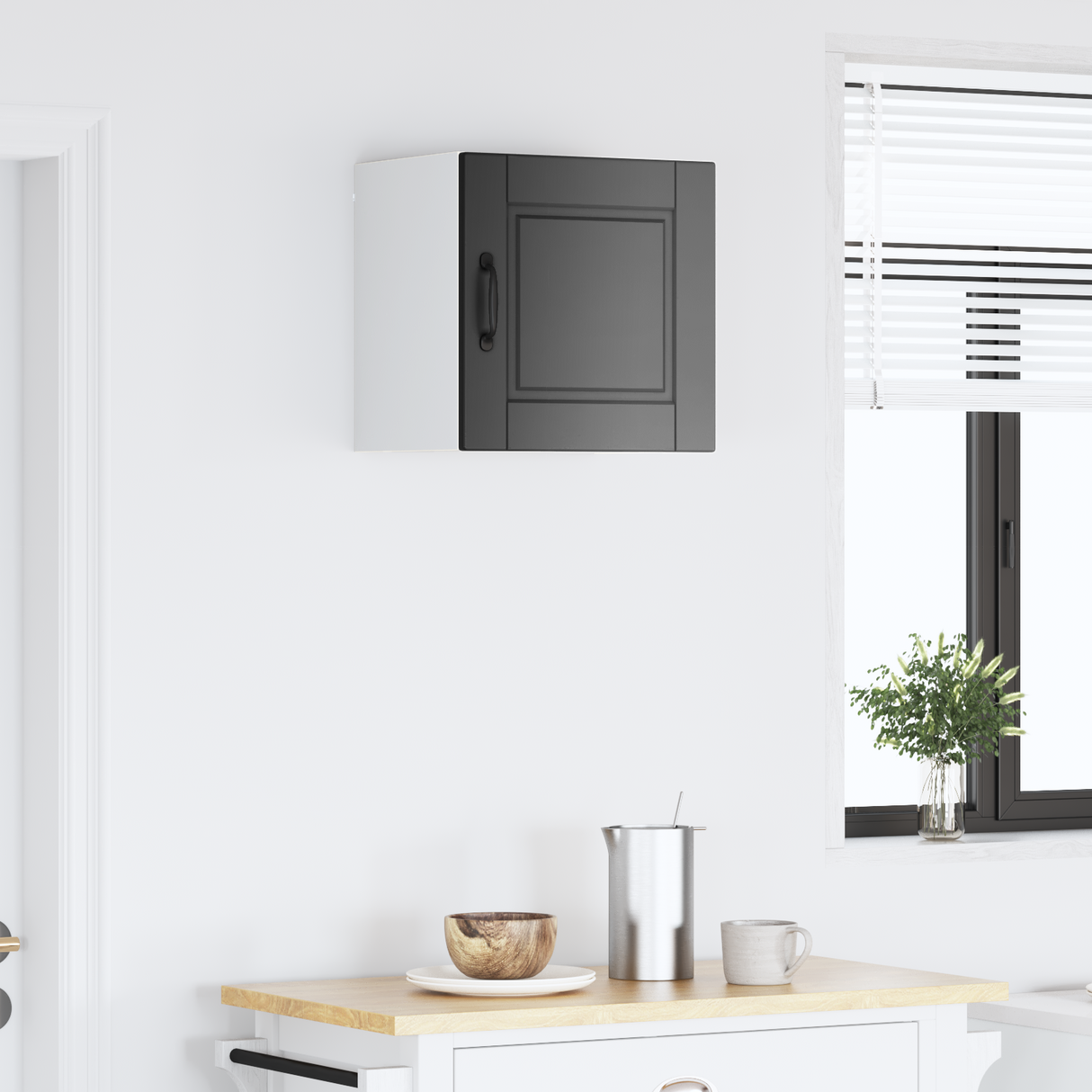 Wall Cabinet PORTO Black 40 x 31 x 40 cm Engineered Wood