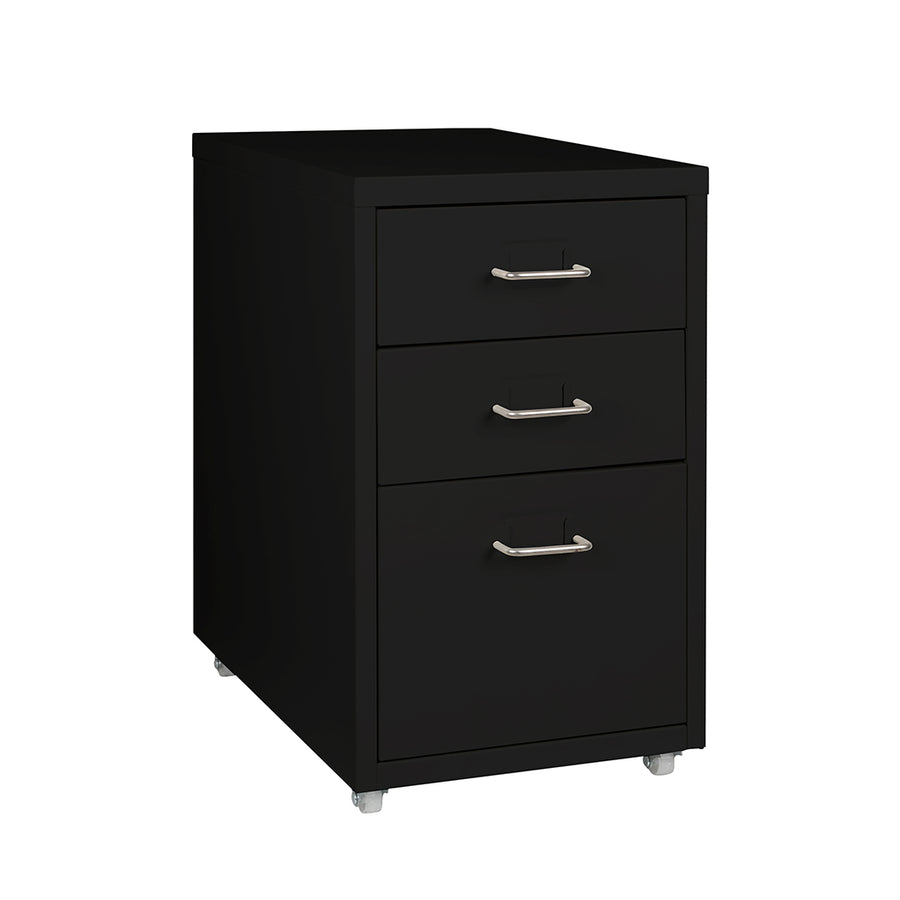 Levede 3 Drawer Office Drawers Cabinet Black-2018816765886337024