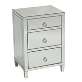 Glamour Mirrored 3 Drawer Bedside. Last one