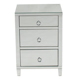 Glamour Mirrored 3 Drawer Bedside. Last one