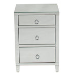 Glamour Mirrored 3 Drawer Bedside. Last one