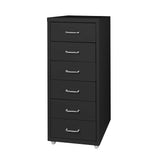 Levede 6 Drawer Office Cabinet Drawers Black - Extra Image