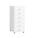 Levede 6 Drawer Office Cabinet Drawers White - Extra Image