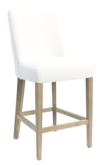 Ophelia Barstool White with chrome ring. Last one at this price.