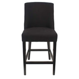 Ophelia Tall Barstool Black chrome ring on back. Last two at this price. - Front View