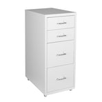 Levede 4 Drawer Office Drawers Cabinet White-2006733171760173057