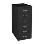 Levede 6 Drawer Office Cabinet Drawers Black-2006733172280266753