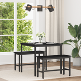 Dining Tables 80 x 80 x 75 cm METAL - Side View