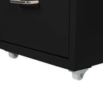 Levede 3 Drawer Office Drawers Cabinet Black-2018816765886337028