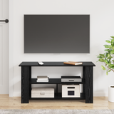 TV stand Black Oak 100 x 40 x 50 cm - Top-Down View