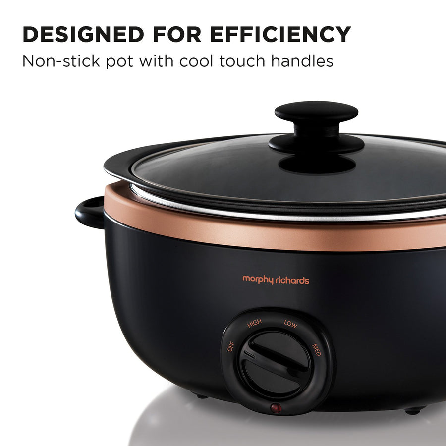 Morphy Richards Sear & Stew Slow Cooker 3.5L - Rose Gold