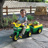 John Deere Ride-on Trike Wagon Set Tricycle Bike Pedal Tractor - 46088 - Front View