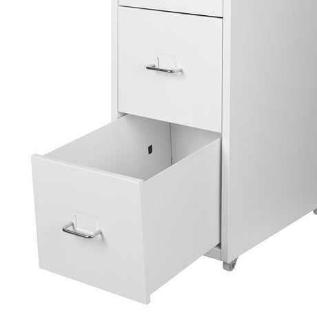 Levede 4 Drawer Office Drawers Cabinet White-2006733171760173061