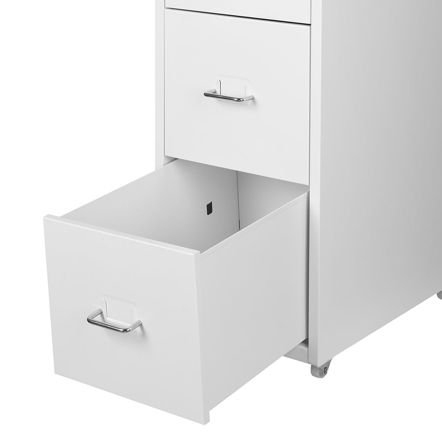 Levede 4 Drawer Office Drawers Cabinet White-2006733171760173061