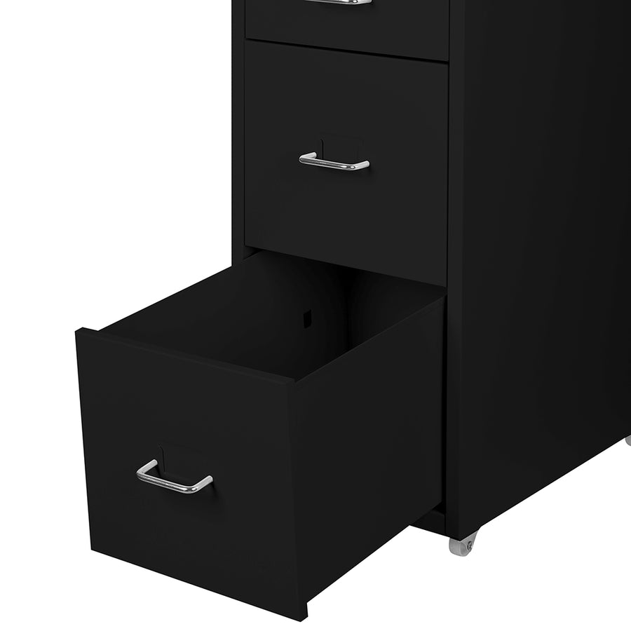 Levede 4 Drawer Office Drawers Cabinet Black-2018816806352982022