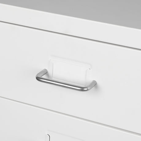 Levede 4 Drawer Office Drawers Cabinet White-2006733171760173062