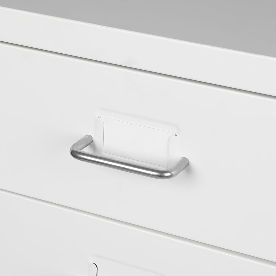Levede 4 Drawer Office Drawers Cabinet White-2006733171760173062