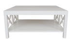 Catalina Crossed White Coffee Table. Last one for sale. ex display. fresh repaint job. special price