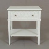 Kioloa Bedside w/1 drawer White  Muted Semi Gloss finish
