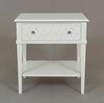 Kioloa Bedside w/1 drawer White  Muted Semi Gloss finish