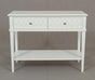 Kioloa Console w/2 drawers White uted Semi Gloss finish