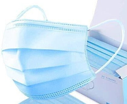 Face Mask Medical Non-sterile 3 fold disposable (box of 50)