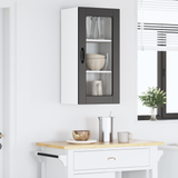 Wall Glass Cabinet LUCCA Black 40 x 31 x 80 cm Engineered Wood
