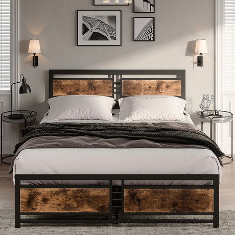 Levede Metal Bed Frame Queen Mattress-2006733223400443911