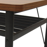 Levede Dining Table Storage Shelf 4-6 Seater 150cm - Top-Down View