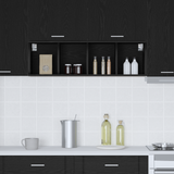 Hanging Cabinet Black Oak 30 x 29,5 x 100 cm Engineered Wood