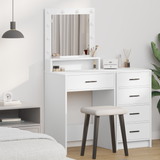 Dressing Table White 50 x 41 x 135 cm Engineered Wood