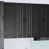 Wall Cabinet LUCCA Black 60 x 31 x 100 cm Engineered Wood