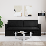 Sofa Black 196 x 82 x 85 cm Fabric