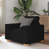 Sofa Chair Black 100x78x84 cm Fabric - Front View